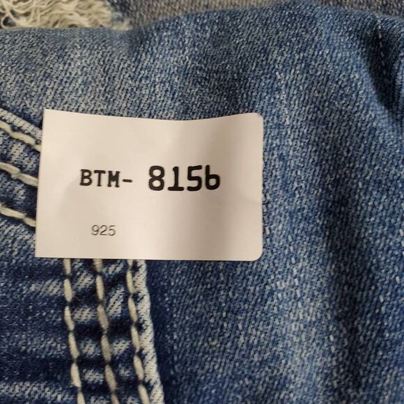 American Fighter Buckle Men’s Jeans Size 34L Blue Distressed Denim - Picture 13 of 13